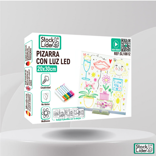 Pizarra con luz LED 20x30