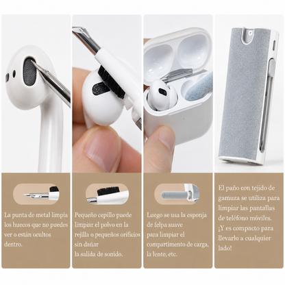 Limpiador Auriculares y móvil 5 en 1